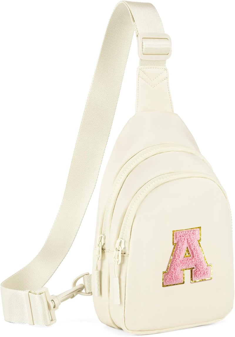 Viverte Small Initial Sling Bag for Girls & Women - Cute Crossbody Fanny Pack Gift - Image 1